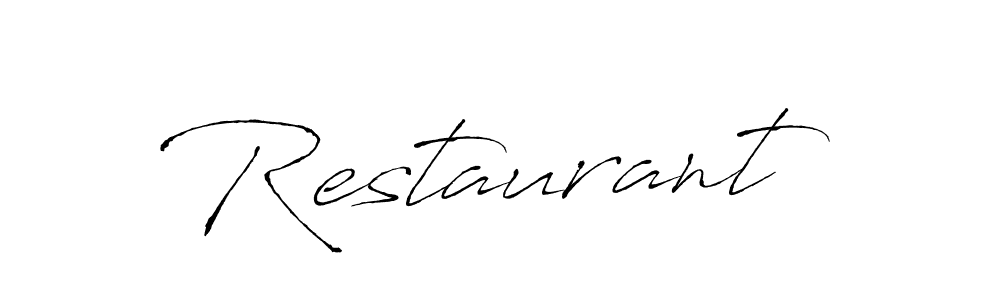 How to make Restaurant signature? Antro_Vectra is a professional autograph style. Create handwritten signature for Restaurant name. Restaurant signature style 6 images and pictures png