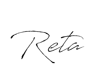 Antro_Vectra is a professional signature style that is perfect for those who want to add a touch of class to their signature. It is also a great choice for those who want to make their signature more unique. Get Reta name to fancy signature for free. Reta signature style 6 images and pictures png
