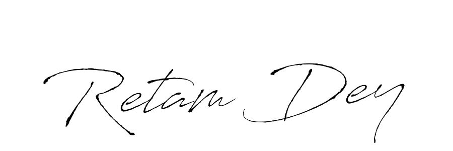 Similarly Antro_Vectra is the best handwritten signature design. Signature creator online .You can use it as an online autograph creator for name Retam Dey. Retam Dey signature style 6 images and pictures png