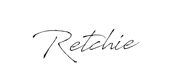 Make a beautiful signature design for name Retchie. With this signature (Antro_Vectra) style, you can create a handwritten signature for free. Retchie signature style 6 images and pictures png