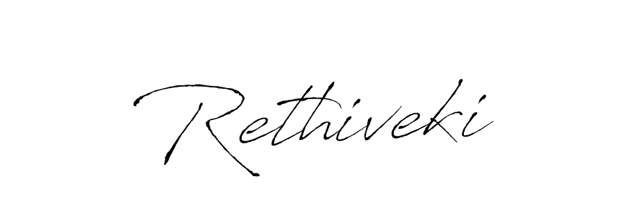 How to make Rethiveki signature? Antro_Vectra is a professional autograph style. Create handwritten signature for Rethiveki name. Rethiveki signature style 6 images and pictures png