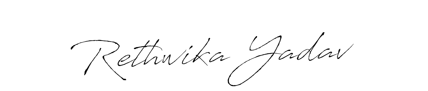 Create a beautiful signature design for name Rethwika Yadav. With this signature (Antro_Vectra) fonts, you can make a handwritten signature for free. Rethwika Yadav signature style 6 images and pictures png