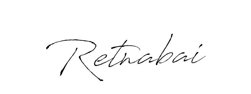 The best way (Antro_Vectra) to make a short signature is to pick only two or three words in your name. The name Retnabai include a total of six letters. For converting this name. Retnabai signature style 6 images and pictures png