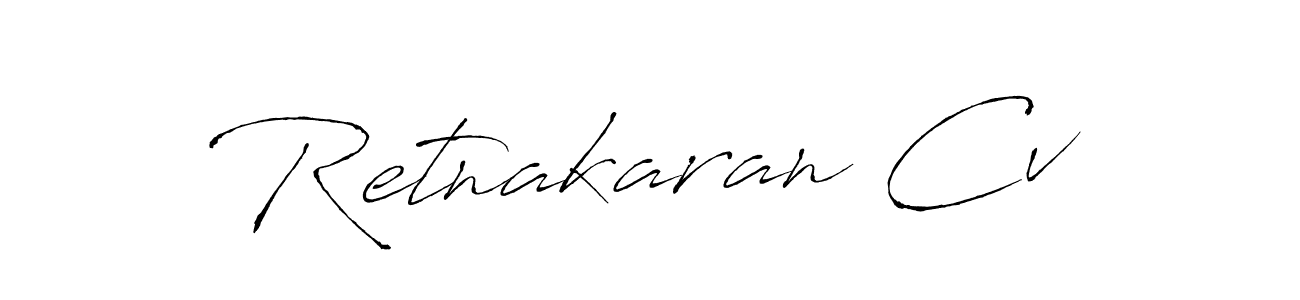 The best way (Antro_Vectra) to make a short signature is to pick only two or three words in your name. The name Retnakaran Cv include a total of six letters. For converting this name. Retnakaran Cv signature style 6 images and pictures png