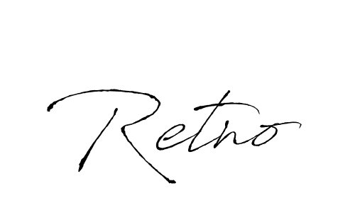 How to Draw Retno signature style? Antro_Vectra is a latest design signature styles for name Retno. Retno signature style 6 images and pictures png