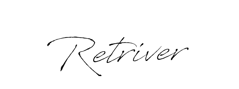 Once you've used our free online signature maker to create your best signature Antro_Vectra style, it's time to enjoy all of the benefits that Retriver name signing documents. Retriver signature style 6 images and pictures png