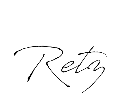 Make a beautiful signature design for name Retz. Use this online signature maker to create a handwritten signature for free. Retz signature style 6 images and pictures png