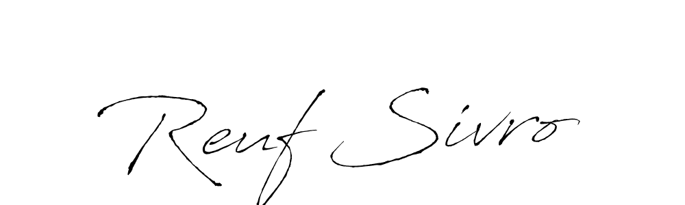 How to Draw Reuf Sivro signature style? Antro_Vectra is a latest design signature styles for name Reuf Sivro. Reuf Sivro signature style 6 images and pictures png