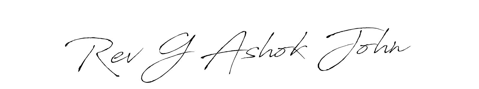 Also we have Rev G Ashok John name is the best signature style. Create professional handwritten signature collection using Antro_Vectra autograph style. Rev G Ashok John signature style 6 images and pictures png