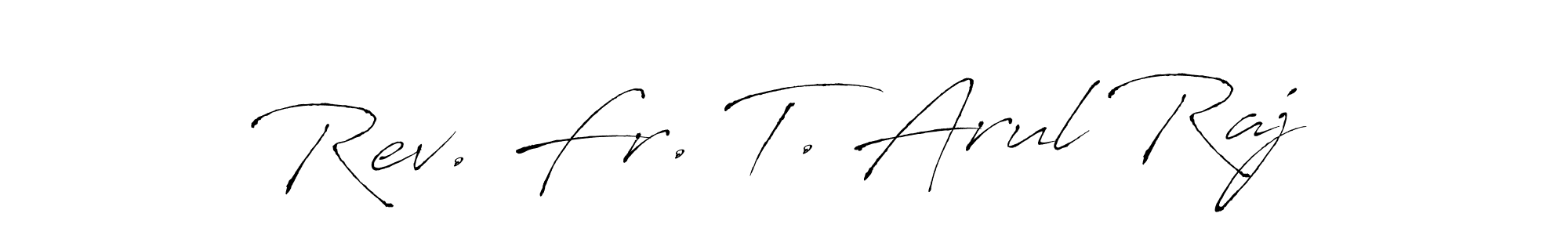if you are searching for the best signature style for your name Rev. Fr. T. Arul Raj. so please give up your signature search. here we have designed multiple signature styles  using Antro_Vectra. Rev. Fr. T. Arul Raj signature style 6 images and pictures png