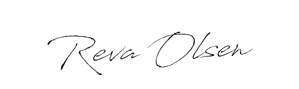 You should practise on your own different ways (Antro_Vectra) to write your name (Reva Olsen) in signature. don't let someone else do it for you. Reva Olsen signature style 6 images and pictures png