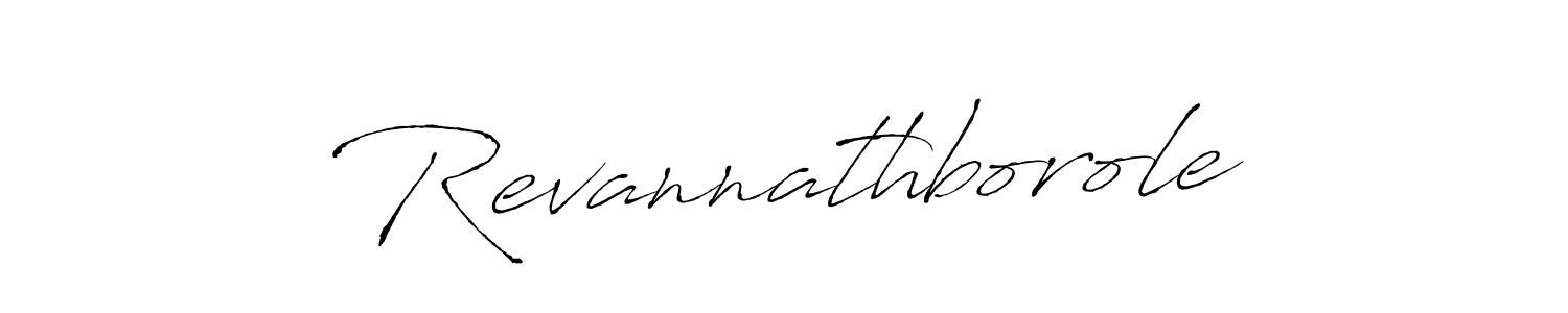 How to make Revannathborole signature? Antro_Vectra is a professional autograph style. Create handwritten signature for Revannathborole name. Revannathborole signature style 6 images and pictures png