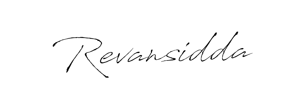 The best way (Antro_Vectra) to make a short signature is to pick only two or three words in your name. The name Revansidda include a total of six letters. For converting this name. Revansidda signature style 6 images and pictures png