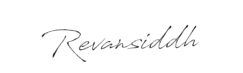 How to make Revansiddh name signature. Use Antro_Vectra style for creating short signs online. This is the latest handwritten sign. Revansiddh signature style 6 images and pictures png