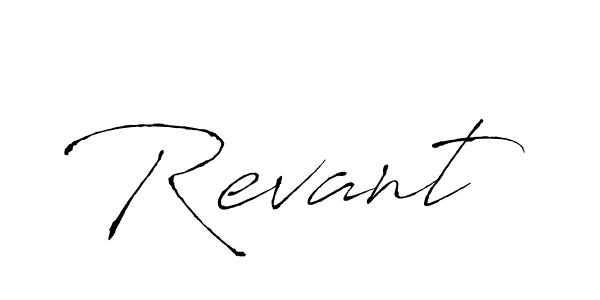 Revant stylish signature style. Best Handwritten Sign (Antro_Vectra) for my name. Handwritten Signature Collection Ideas for my name Revant. Revant signature style 6 images and pictures png