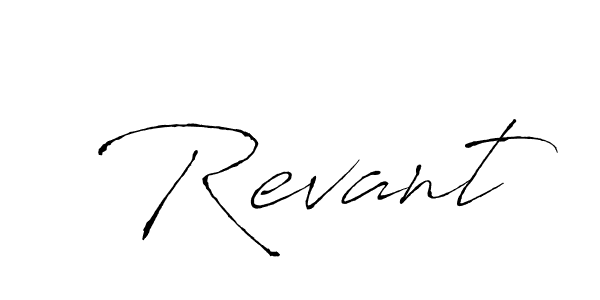 Revant stylish signature style. Best Handwritten Sign (Antro_Vectra) for my name. Handwritten Signature Collection Ideas for my name Revant. Revant signature style 6 images and pictures png