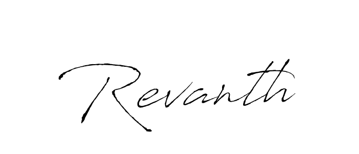 Design your own signature with our free online signature maker. With this signature software, you can create a handwritten (Antro_Vectra) signature for name Revanth. Revanth signature style 6 images and pictures png