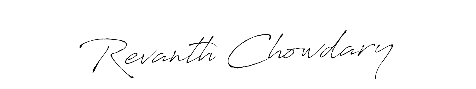 This is the best signature style for the Revanth Chowdary name. Also you like these signature font (Antro_Vectra). Mix name signature. Revanth Chowdary signature style 6 images and pictures png