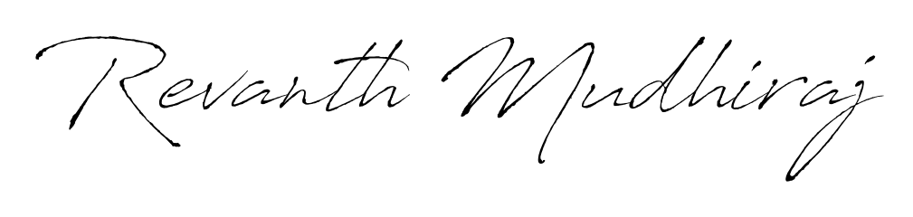 You can use this online signature creator to create a handwritten signature for the name Revanth Mudhiraj. This is the best online autograph maker. Revanth Mudhiraj signature style 6 images and pictures png