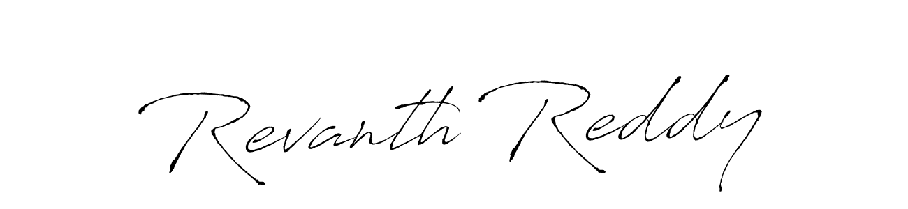 The best way (Antro_Vectra) to make a short signature is to pick only two or three words in your name. The name Revanth Reddy include a total of six letters. For converting this name. Revanth Reddy signature style 6 images and pictures png