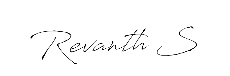 if you are searching for the best signature style for your name Revanth S. so please give up your signature search. here we have designed multiple signature styles  using Antro_Vectra. Revanth S signature style 6 images and pictures png