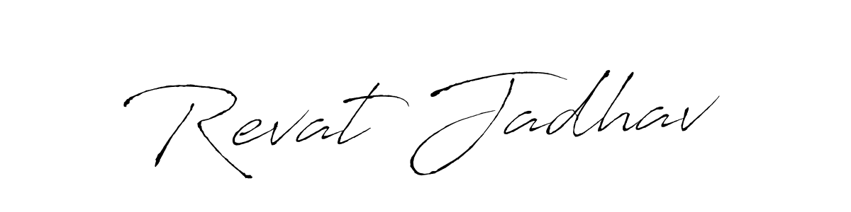 Use a signature maker to create a handwritten signature online. With this signature software, you can design (Antro_Vectra) your own signature for name Revat Jadhav. Revat Jadhav signature style 6 images and pictures png