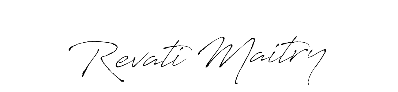 You should practise on your own different ways (Antro_Vectra) to write your name (Revati Maitry) in signature. don't let someone else do it for you. Revati Maitry signature style 6 images and pictures png