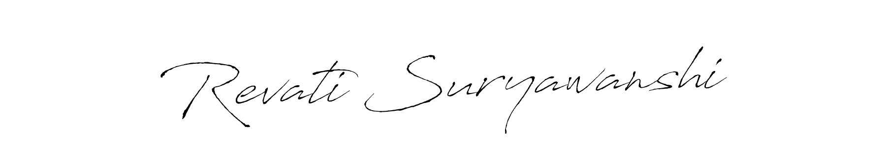 if you are searching for the best signature style for your name Revati Suryawanshi. so please give up your signature search. here we have designed multiple signature styles  using Antro_Vectra. Revati Suryawanshi signature style 6 images and pictures png