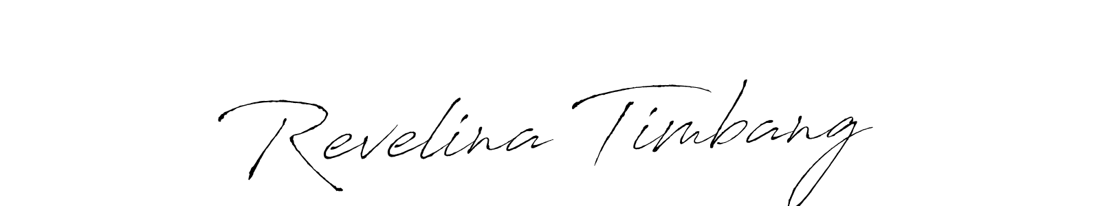 Antro_Vectra is a professional signature style that is perfect for those who want to add a touch of class to their signature. It is also a great choice for those who want to make their signature more unique. Get Revelina Timbang name to fancy signature for free. Revelina Timbang signature style 6 images and pictures png