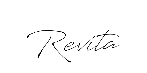 Make a beautiful signature design for name Revita. With this signature (Antro_Vectra) style, you can create a handwritten signature for free. Revita signature style 6 images and pictures png
