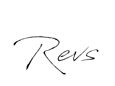 Make a beautiful signature design for name Revs. With this signature (Antro_Vectra) style, you can create a handwritten signature for free. Revs signature style 6 images and pictures png