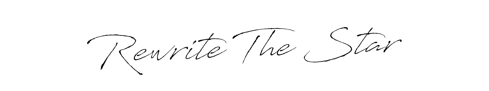 How to make Rewrite The Star name signature. Use Antro_Vectra style for creating short signs online. This is the latest handwritten sign. Rewrite The Star signature style 6 images and pictures png