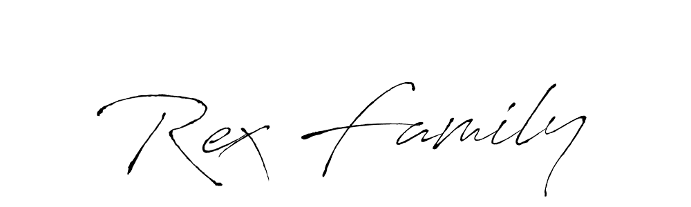 Make a beautiful signature design for name Rex Family. With this signature (Antro_Vectra) style, you can create a handwritten signature for free. Rex Family signature style 6 images and pictures png