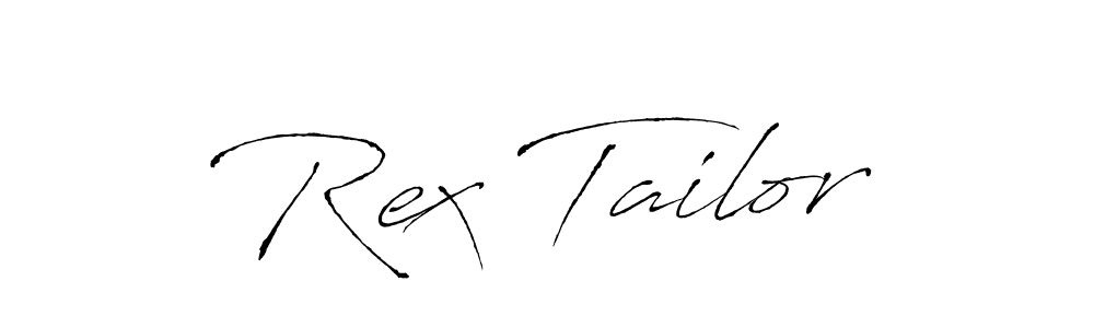 Use a signature maker to create a handwritten signature online. With this signature software, you can design (Antro_Vectra) your own signature for name Rex Tailor. Rex Tailor signature style 6 images and pictures png