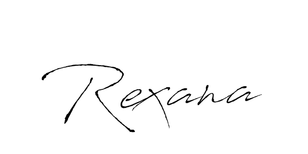 Create a beautiful signature design for name Rexana. With this signature (Antro_Vectra) fonts, you can make a handwritten signature for free. Rexana signature style 6 images and pictures png