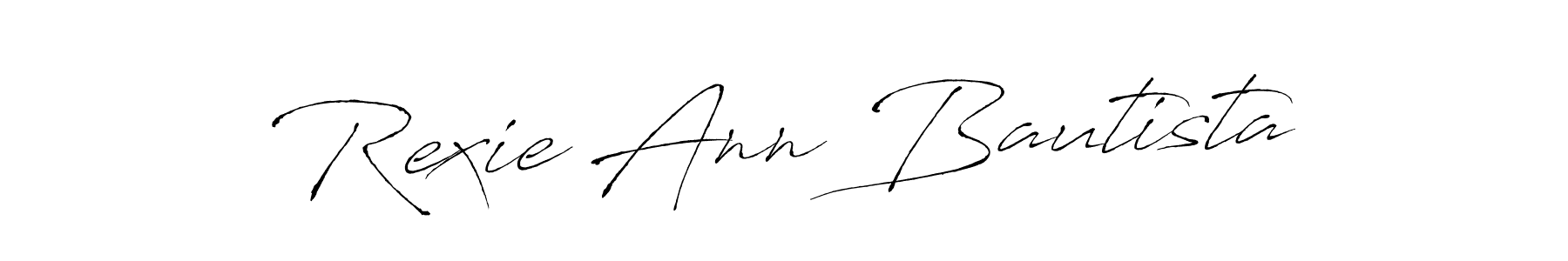 Design your own signature with our free online signature maker. With this signature software, you can create a handwritten (Antro_Vectra) signature for name Rexie Ann Bautista. Rexie Ann Bautista signature style 6 images and pictures png