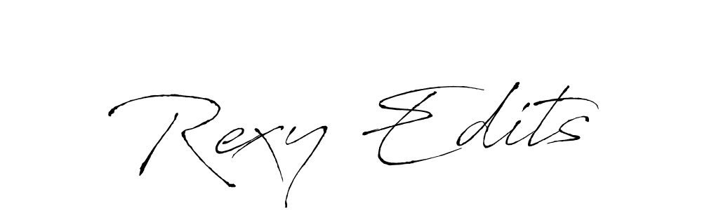 Design your own signature with our free online signature maker. With this signature software, you can create a handwritten (Antro_Vectra) signature for name Rexy Edits. Rexy Edits signature style 6 images and pictures png