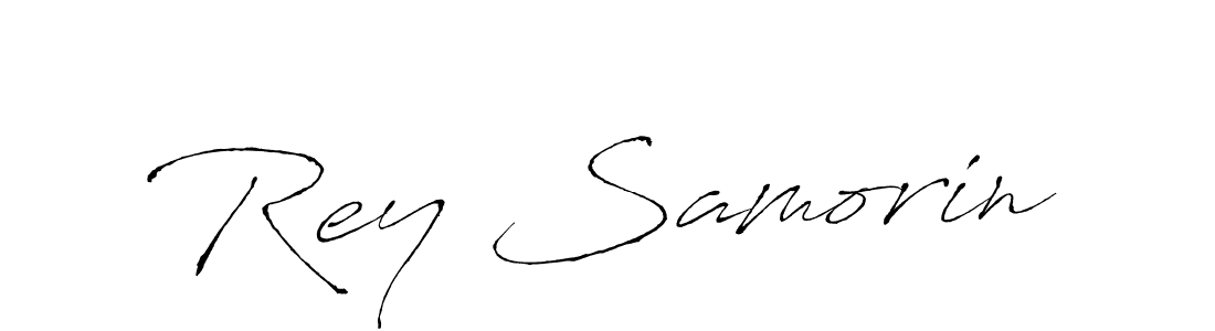 Antro_Vectra is a professional signature style that is perfect for those who want to add a touch of class to their signature. It is also a great choice for those who want to make their signature more unique. Get Rey Samorin name to fancy signature for free. Rey Samorin signature style 6 images and pictures png