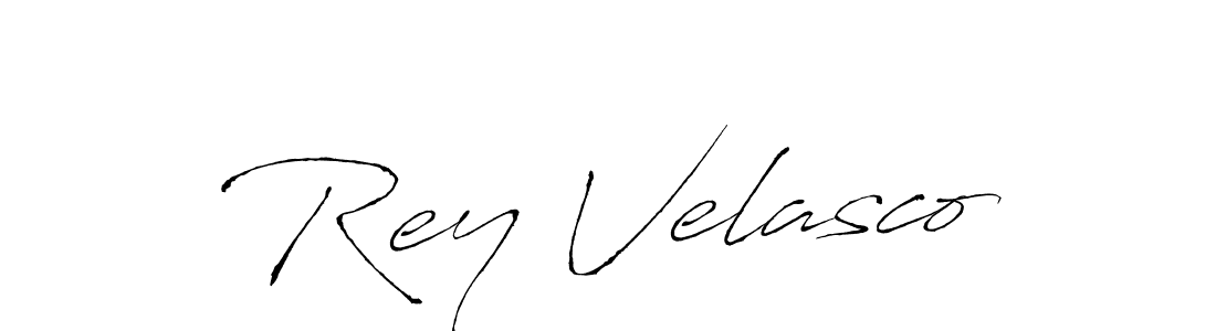 Rey Velasco stylish signature style. Best Handwritten Sign (Antro_Vectra) for my name. Handwritten Signature Collection Ideas for my name Rey Velasco. Rey Velasco signature style 6 images and pictures png