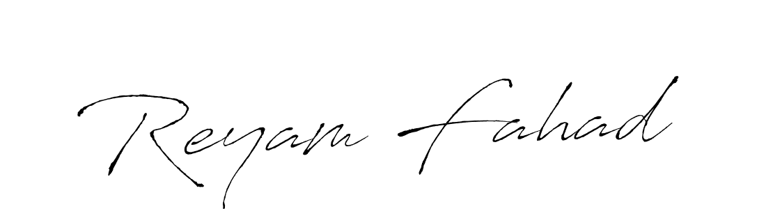 Design your own signature with our free online signature maker. With this signature software, you can create a handwritten (Antro_Vectra) signature for name Reyam Fahad. Reyam Fahad signature style 6 images and pictures png