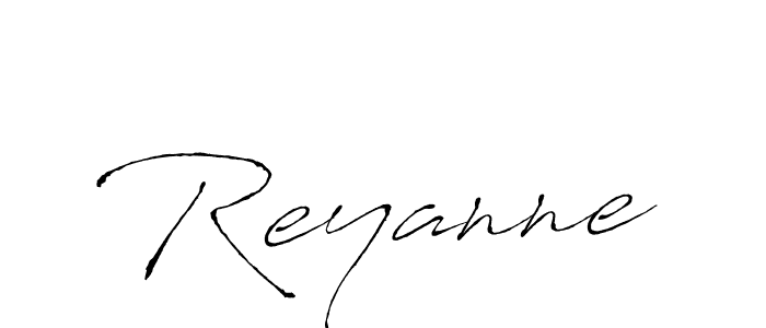 How to make Reyanne signature? Antro_Vectra is a professional autograph style. Create handwritten signature for Reyanne name. Reyanne signature style 6 images and pictures png