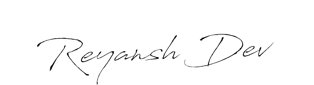 Similarly Antro_Vectra is the best handwritten signature design. Signature creator online .You can use it as an online autograph creator for name Reyansh Dev. Reyansh Dev signature style 6 images and pictures png