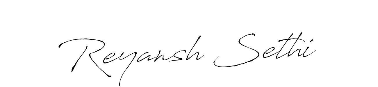 Use a signature maker to create a handwritten signature online. With this signature software, you can design (Antro_Vectra) your own signature for name Reyansh Sethi. Reyansh Sethi signature style 6 images and pictures png