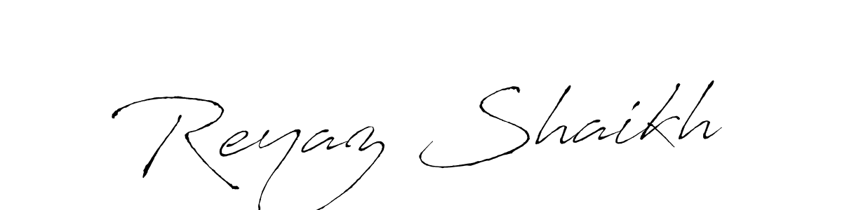 Reyaz Shaikh stylish signature style. Best Handwritten Sign (Antro_Vectra) for my name. Handwritten Signature Collection Ideas for my name Reyaz Shaikh. Reyaz Shaikh signature style 6 images and pictures png