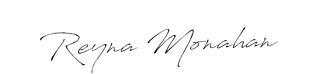 You should practise on your own different ways (Antro_Vectra) to write your name (Reyna Monahan) in signature. don't let someone else do it for you. Reyna Monahan signature style 6 images and pictures png