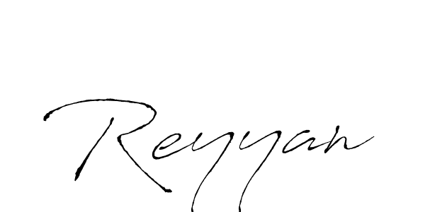 Reyyan stylish signature style. Best Handwritten Sign (Antro_Vectra) for my name. Handwritten Signature Collection Ideas for my name Reyyan. Reyyan signature style 6 images and pictures png