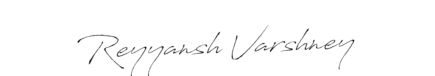 Antro_Vectra is a professional signature style that is perfect for those who want to add a touch of class to their signature. It is also a great choice for those who want to make their signature more unique. Get Reyyansh Varshney name to fancy signature for free. Reyyansh Varshney signature style 6 images and pictures png