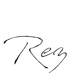 How to make Rez name signature. Use Antro_Vectra style for creating short signs online. This is the latest handwritten sign. Rez signature style 6 images and pictures png