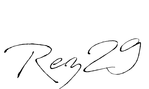 Similarly Antro_Vectra is the best handwritten signature design. Signature creator online .You can use it as an online autograph creator for name Rez29. Rez29 signature style 6 images and pictures png