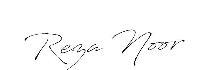 How to make Reza Noor name signature. Use Antro_Vectra style for creating short signs online. This is the latest handwritten sign. Reza Noor signature style 6 images and pictures png